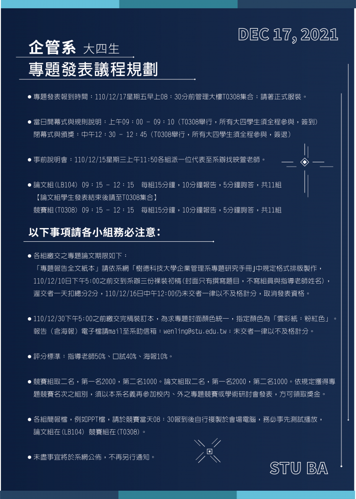 企管系推薦 | 科大企管系推薦 | 企管系出路 | 企管系學什麼 | 企管系面試